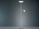 Reality Leuchten LED Deckenfluter 180cm Silber Matt mit Flex Leselampe Bild 3