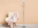 Reality Leuchten LED Deckenfluter 180cm Silber Matt mit Flex Leselampe Bild 5
