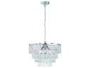 Reality Leuchten LED Kronleuchter Silber Chrom Dimmbar Kristall Bild 2