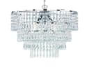 Reality Leuchten LED Kronleuchter Silber Chrom Dimmbar Kristall Bild 5