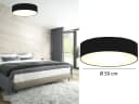 Smartwares LED Deckenleuchte Schwarz Dimmbar Stoffschirm 50cm Bild 4