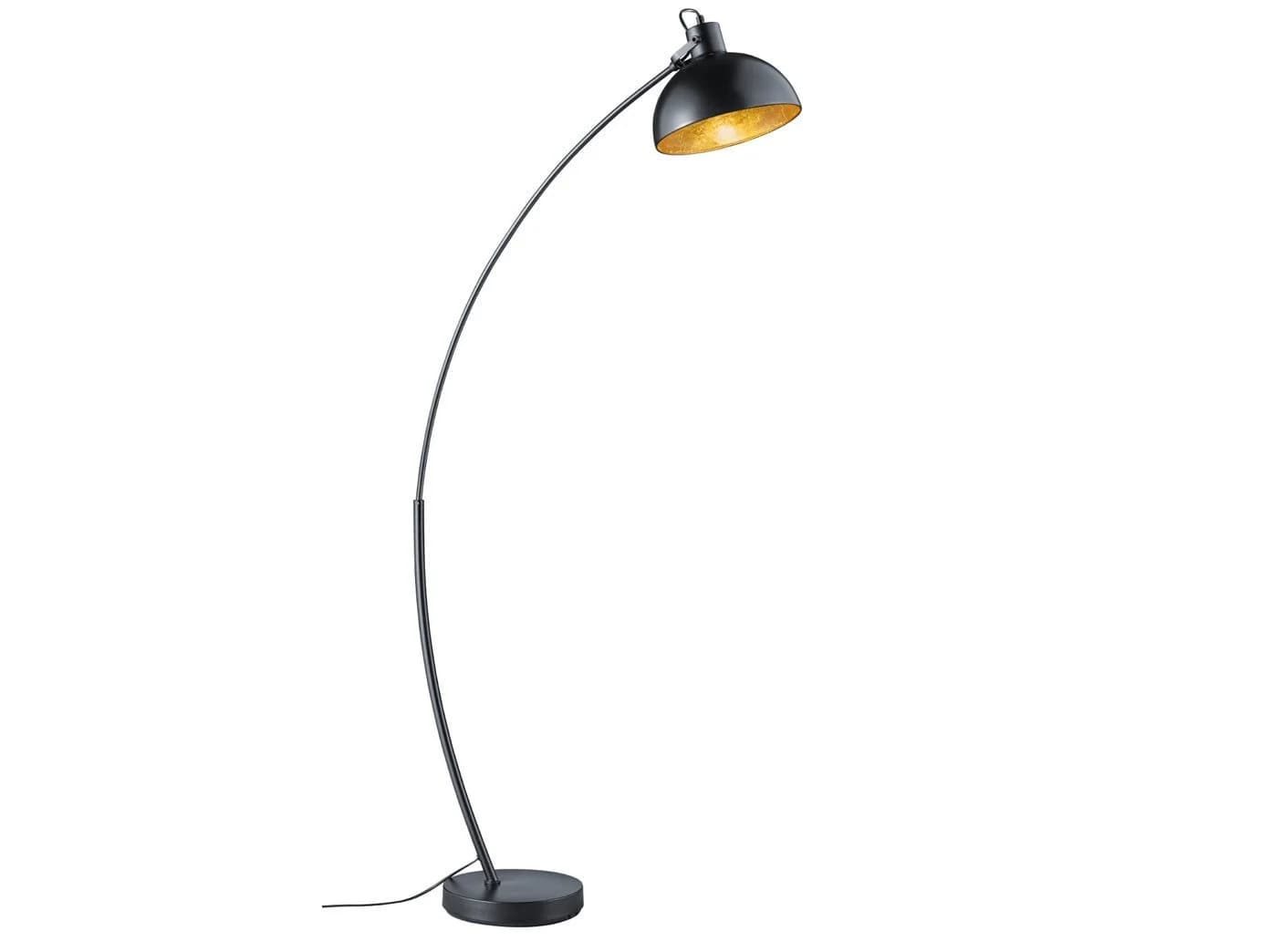 Reality Leuchten LED Bogenlampe, LED wechselbar, Warmweiß, Designklassiker Bogen-Stehlampe - Bild 2
