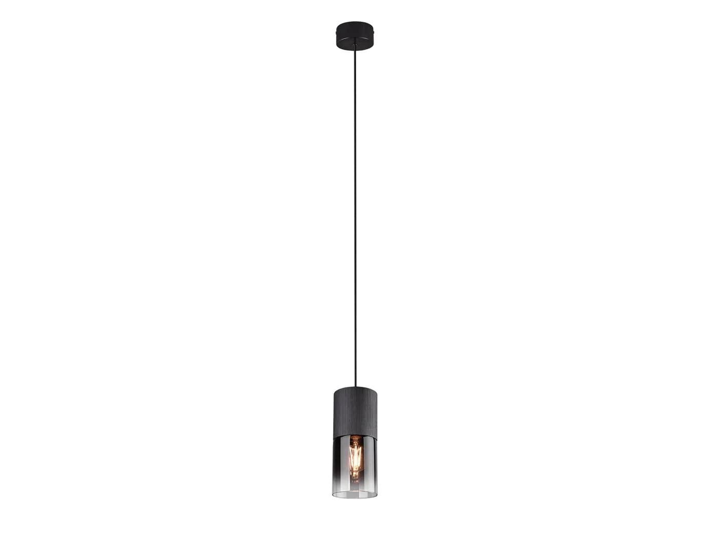 TRIO Leuchten LED Pendelleuchte Schwarz Rauchglas Warmweiß - Bild 2