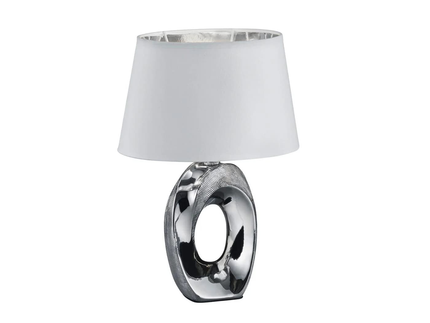 Reality Leuchten LED Tischleuchte Silber Weiß Dimmbar E14 - Bild 2