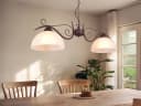 Reality Leuchten LED Pendelleuchte Landhausstil Warmweiß 2-flammig Bild 1