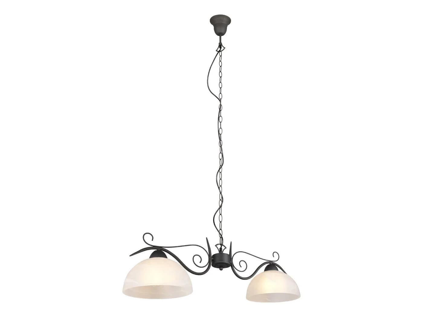 Reality Leuchten LED Pendelleuchte Landhausstil Warmweiß 2-flammig - Bild 2