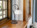 Reality Leuchten LED Nachttischlampe Landhausstil Dimmbar Glas Bild 1