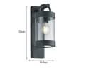 TRIO Leuchten Außen-Wandleuchte LED Landhausstil Anthrazit Bild 4