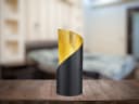 Reality Leuchten LED Nachttischlampe Schwarz Gold Metall Bild 1