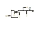 Luce Ambiente Design LED Wandleuchte Industrial 5-flammig Rost-Antik Bild 2