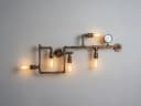 Luce Ambiente Design LED Wandleuchte Industrial 5-flammig Rost-Antik Bild 3