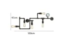 Luce Ambiente Design LED Wandleuchte Industrial 5-flammig Rost-Antik Bild 4