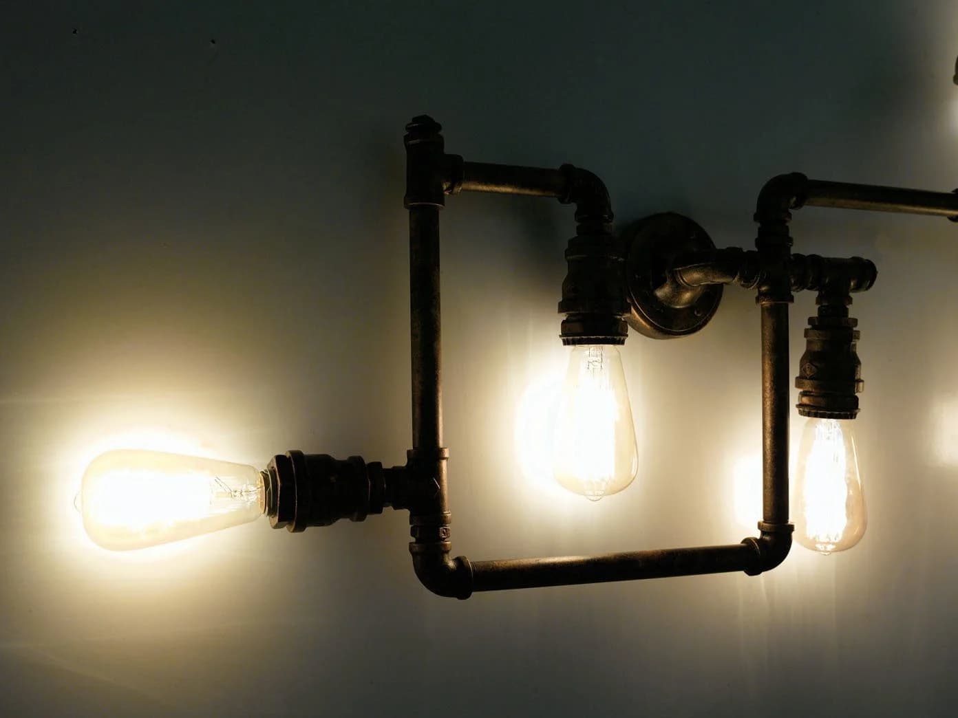 Luce Ambiente Design LED Wandleuchte Industrial 5-flammig Rost-Antik - Bild 5