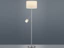 TRIO Leuchten LED Stehlampe Silber Weiß Dimmbar mit Leselampe Bild 3