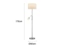 TRIO Leuchten LED Stehlampe Silber Weiß Dimmbar mit Leselampe Bild 4