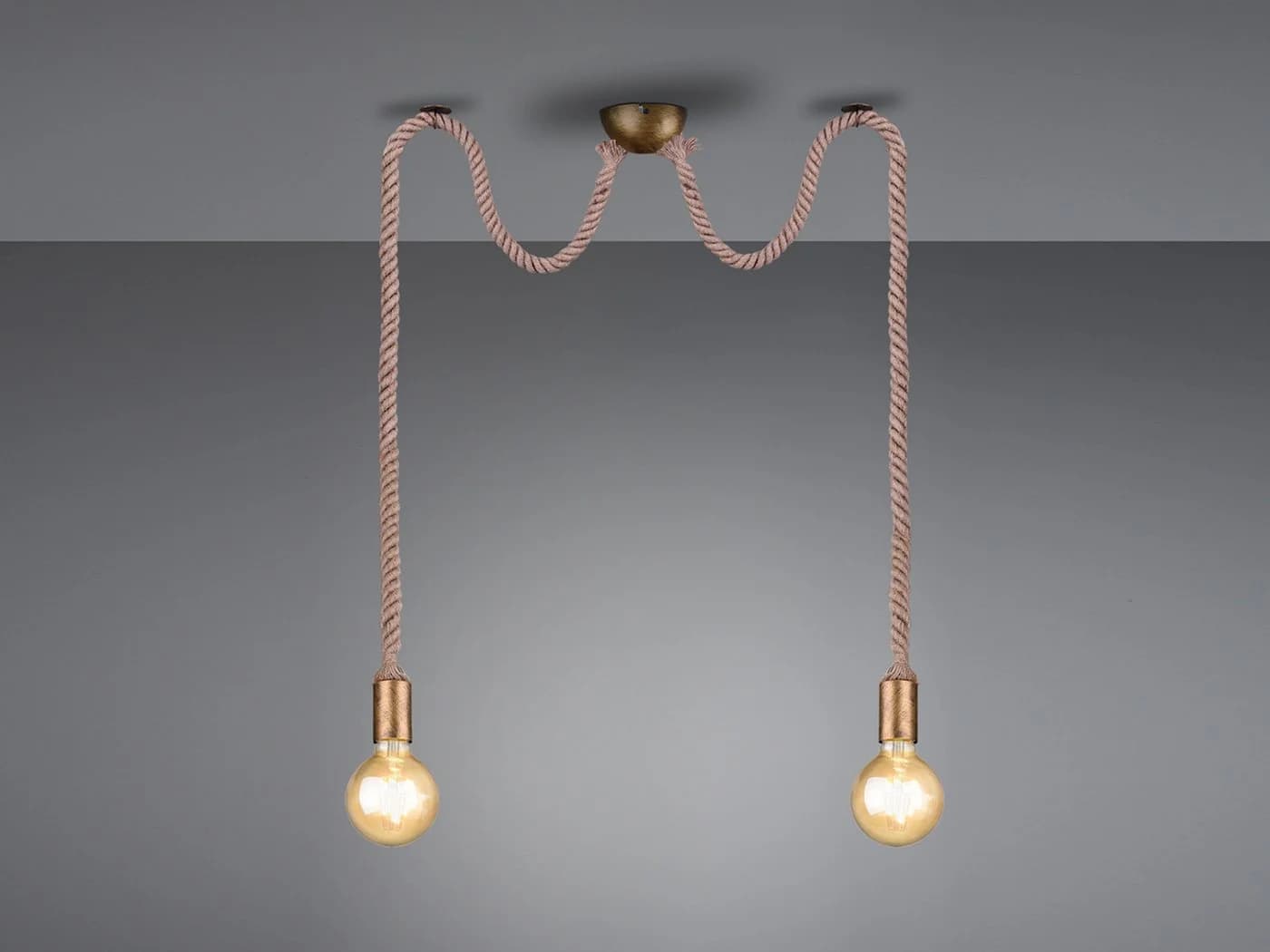 TRIO Leuchten LED Pendelleuchte 150cm Affenschaukel Seil-lampe - Bild 3