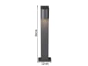 TRIO Leuchten LED Pollerleuchte Anthrazit IP44 Bild 4