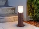 TRIO Leuchten LED Sockelleuchte Aluminium Rostoptik Warmweiß Bild 3