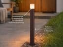 TRIO Leuchten LED Pollerleuchte Aluminium Rostoptik Warmweiß Bild 3