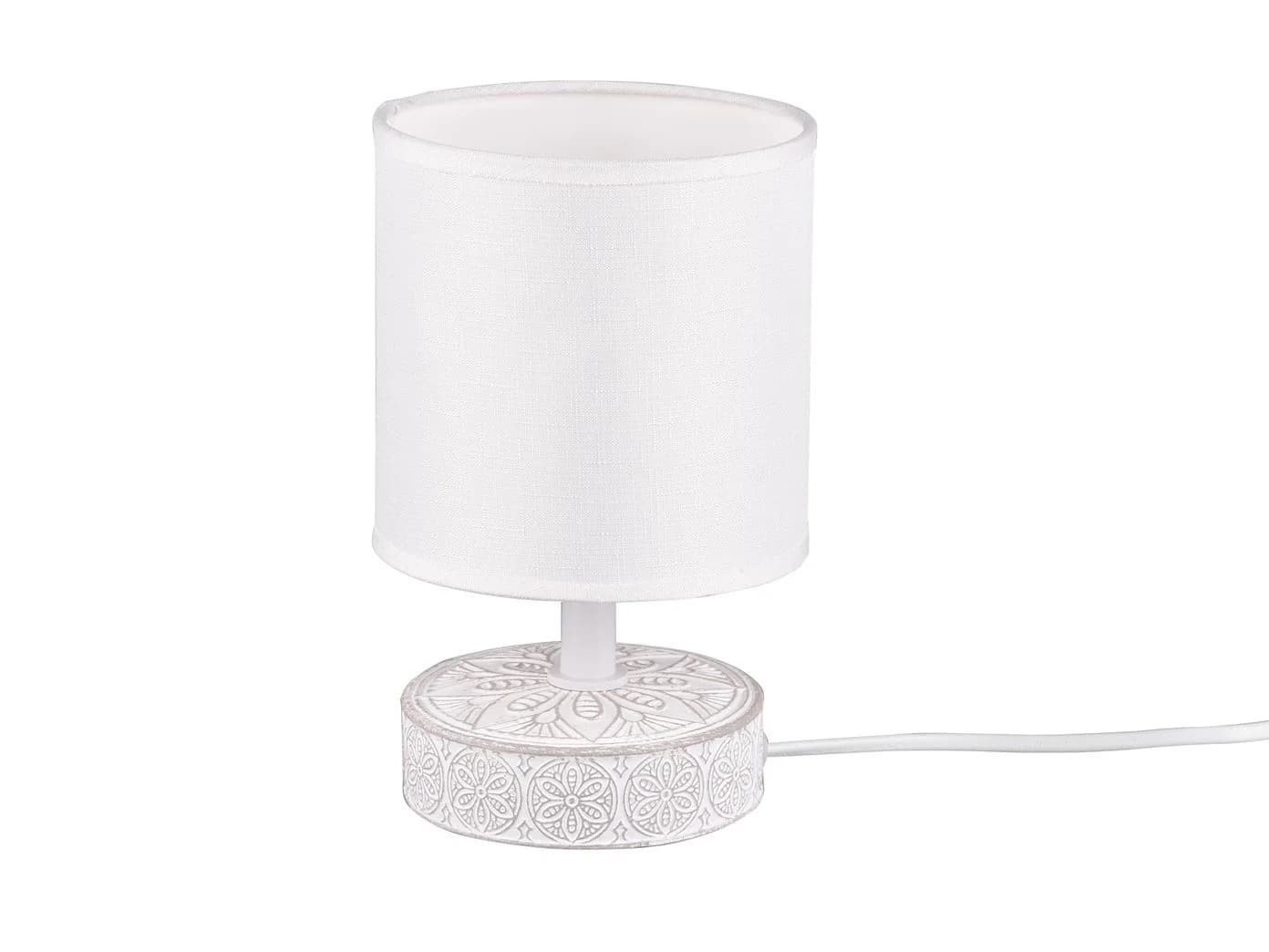 Reality Leuchten LED Nachttischlampe Orientalisch Weiß Keramik - Bild 2