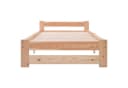 Flieks Futonbett Einzelbett Massivholz mit Kopfteil und Lattenrost Bild 5