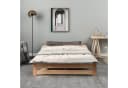 Flieks Futonbett Doppelbett Massivholz mit Kopfteil und Lattenrost Bild 1