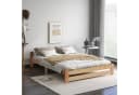 Flieks Futonbett Doppelbett Massivholz mit Kopfteil und Lattenrost Bild 3