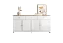 Flieks Sideboard Weiß Modern 4 Türen 3 Schubladen Bild 2