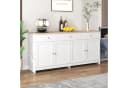 Flieks Sideboard Weiß Modern 4 Türen 3 Schubladen Bild 3