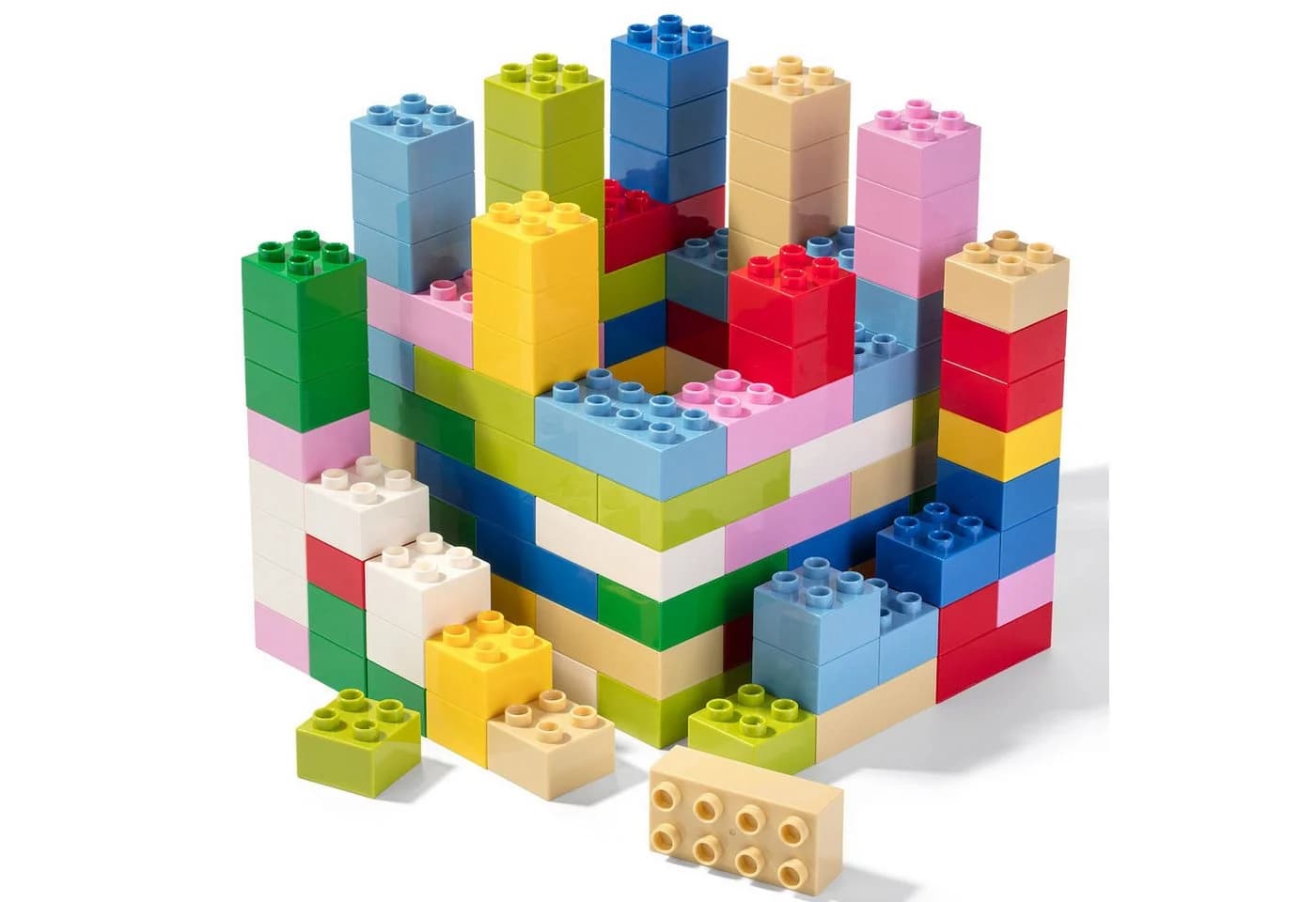 Katara Klemmbausteine für Kleinkind, Junge, Mädchen Konstruktionsspielsteine, 108 Bausteine (bunt)