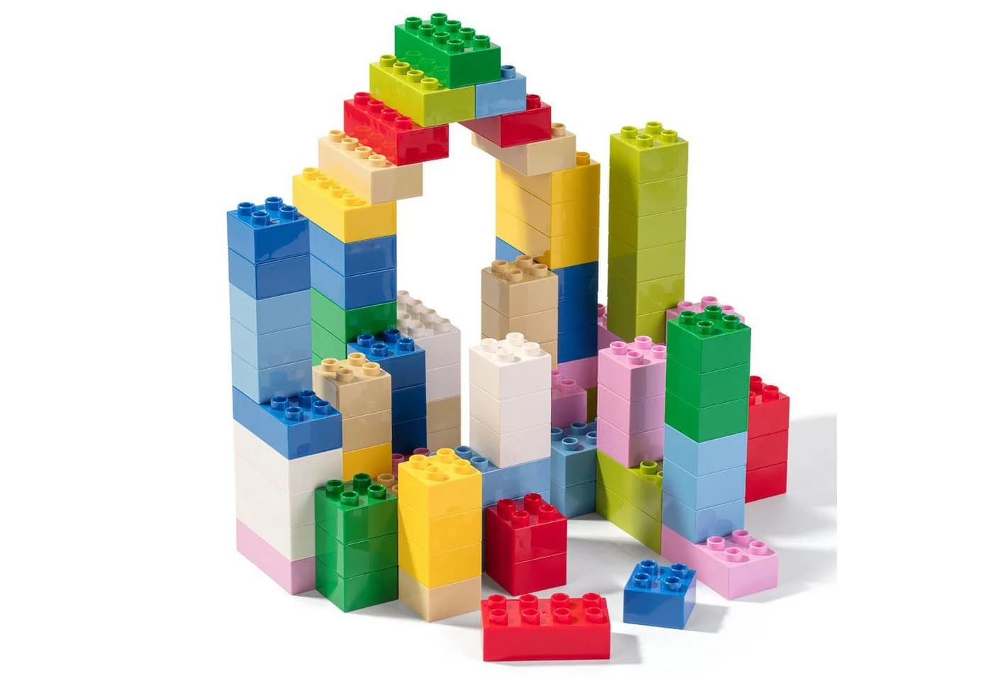 Katara Klemmbausteine für Kleinkind, Junge, Mädchen Konstruktionsspielsteine, 108 Bausteine (bunt) - Bild 3