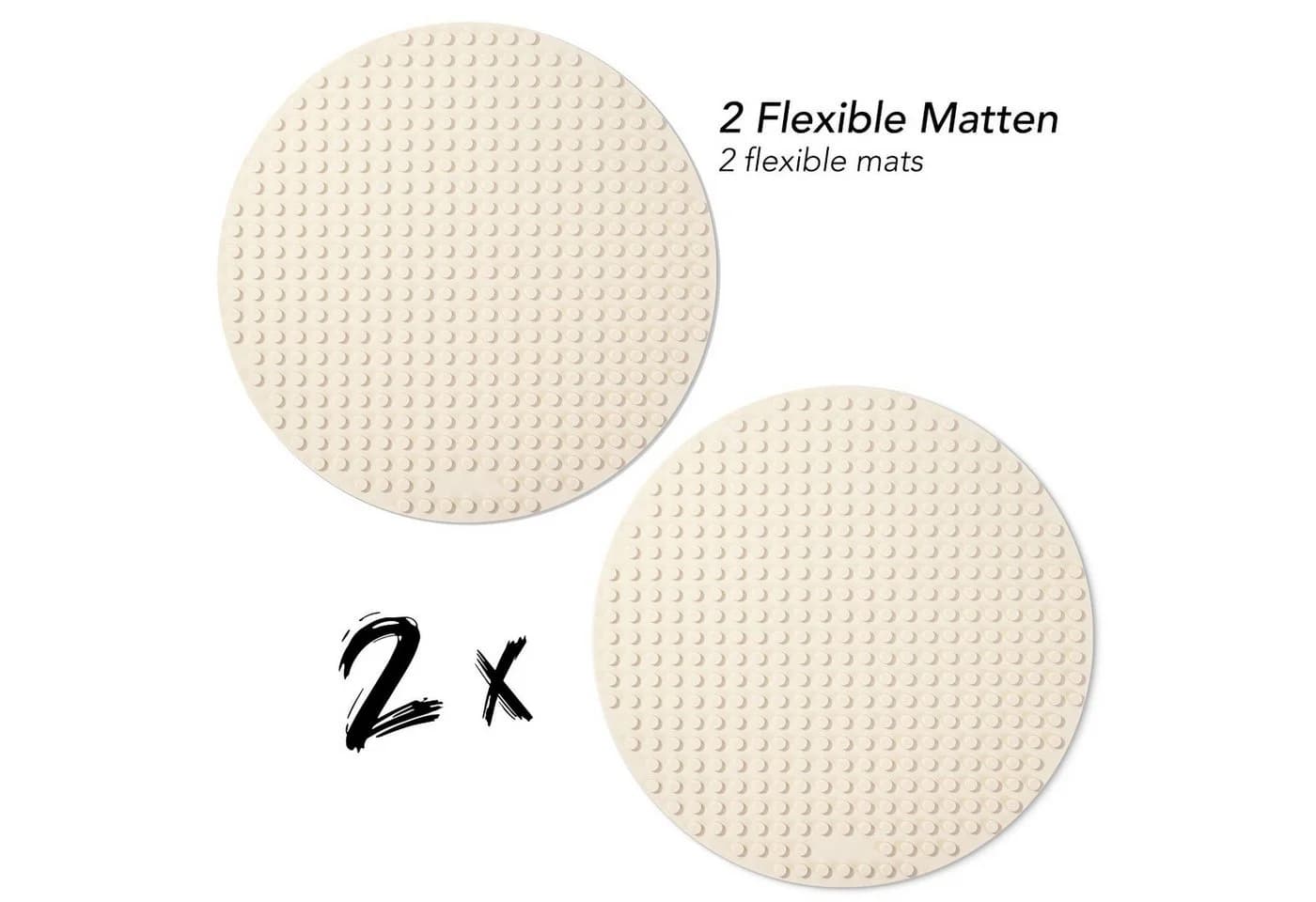 Katara Klemmbausteine Set 108-tlg. Bunt Flexible Bauplatte