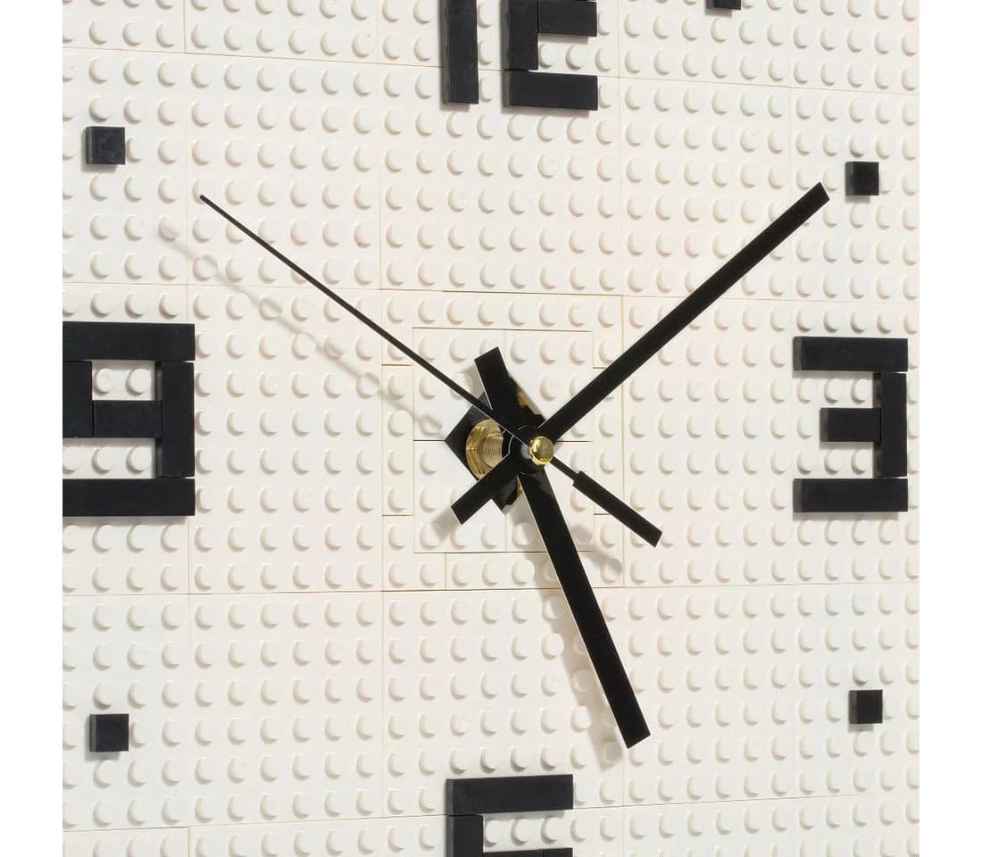 Katara Klemmbaustein Wanduhr DIY Weiß Kompatibel LEGO® - Bild 5