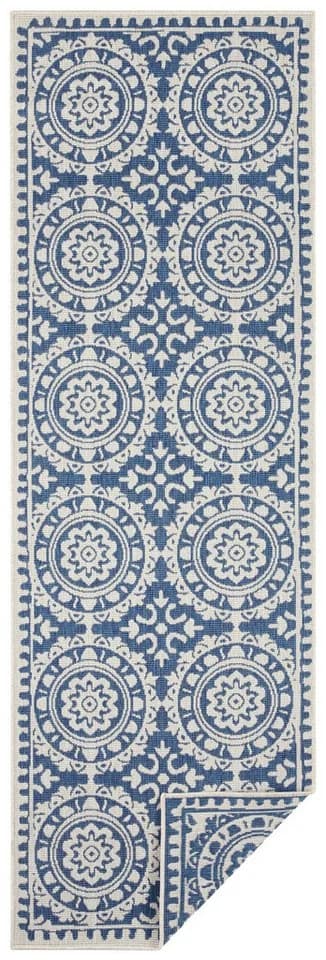 HANSE HOME Läufer Jardin Beige/Blau Polypropylen In- & Outdoor Vintage