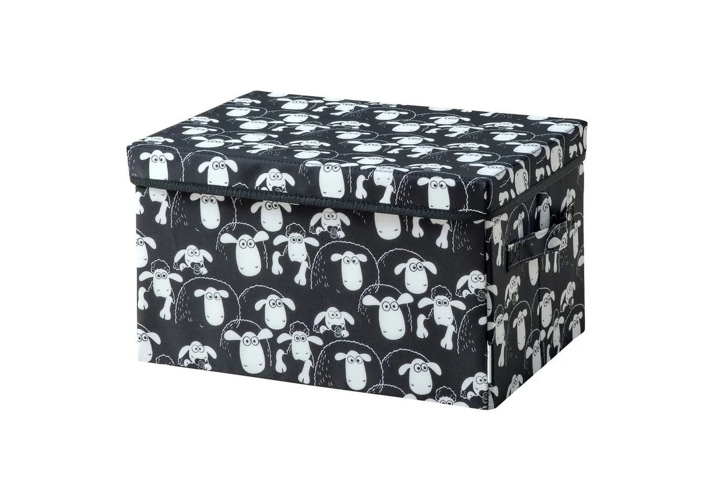 Lifeney Aufbewahrungsbox mit Deckel Shaun das Schaf Weiß/Schwarz - Bild 2