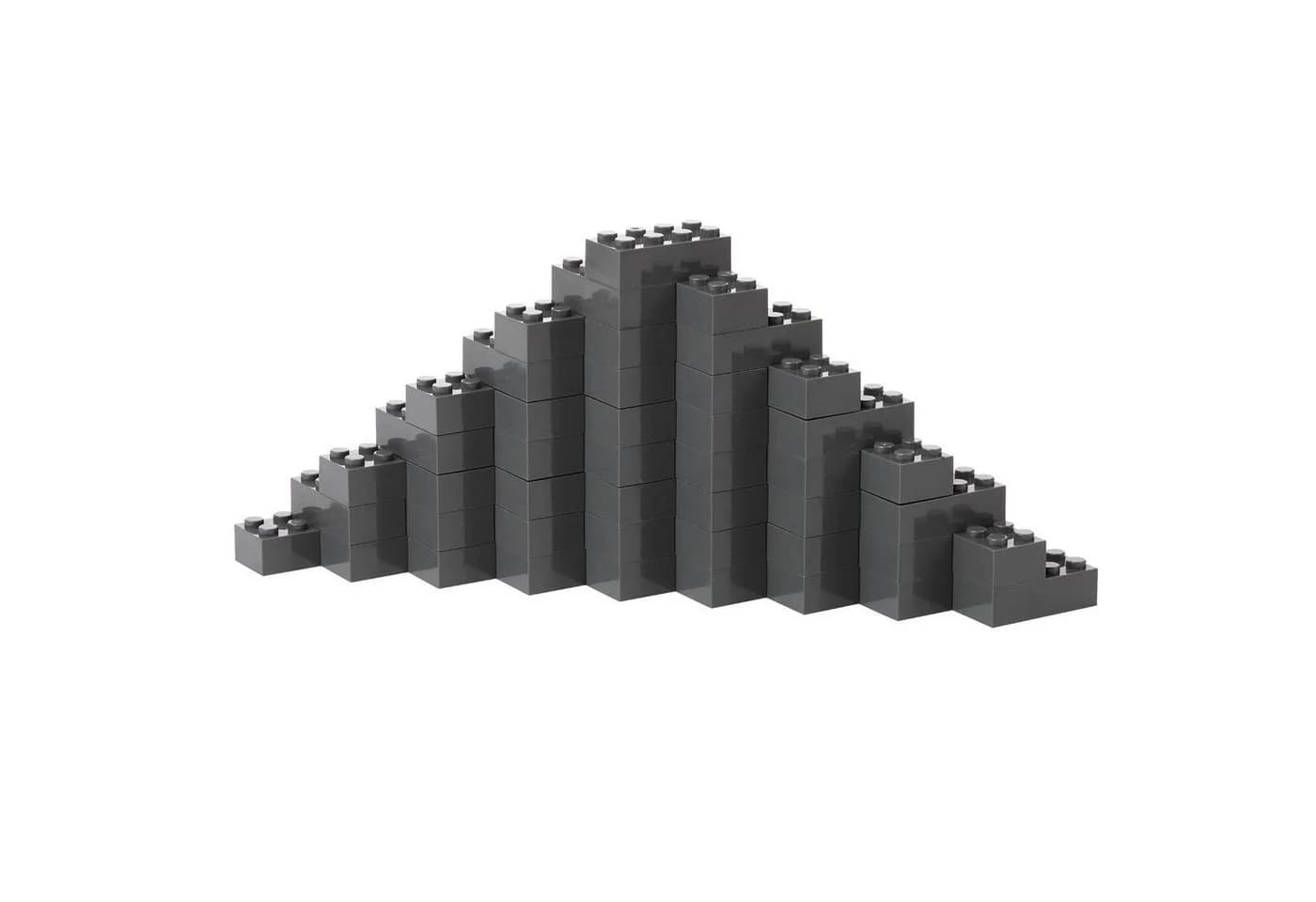Katara 120 Steckbausteine 4x2 Noppen Grau Kompatibel LEGO - Bild 4