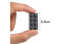 Katara 120 Steckbausteine 4x2 Noppen Grau Kompatibel LEGO Bild 5