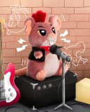 Corimori Punk-Ratte Kuscheltier 26cm Plüschtier Braun Rot Schwarz Bild 1