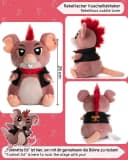 Corimori Punk-Ratte Kuscheltier 26cm Plüschtier Braun Rot Schwarz Bild 3