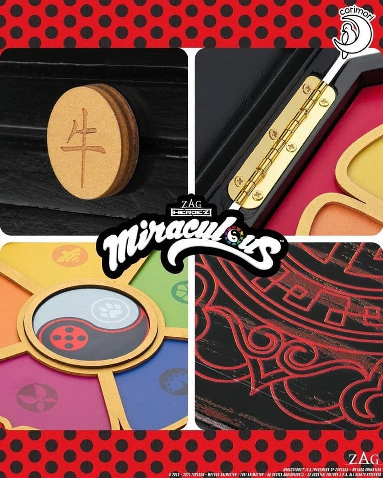 Corimori Spielzeugtruhe Miraculous Ladybug Master Fu Miracle Box Holz - Bild 5