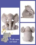 Corimori Kuscheltier 60cm Elefant Pip Grau Flauschig XXL Bild 3