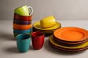 Riyashop Geschirr-Set 6-teilig Porzellan Uni-Farben Bild 2