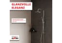 Grafner Duschsystem mit Regenschauerduschkopf und Handbrause, chrom Bild 1