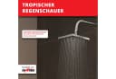 Grafner Duschsystem mit Regenschauerduschkopf und Handbrause, chrom Bild 3