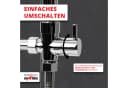 Grafner Duschsystem mit Regenschauerduschkopf und Handbrause, chrom Bild 5