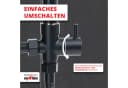 Grafner Duschsystem Schwarz mit Regenschauerduschkopf und Handbrause Bild 5