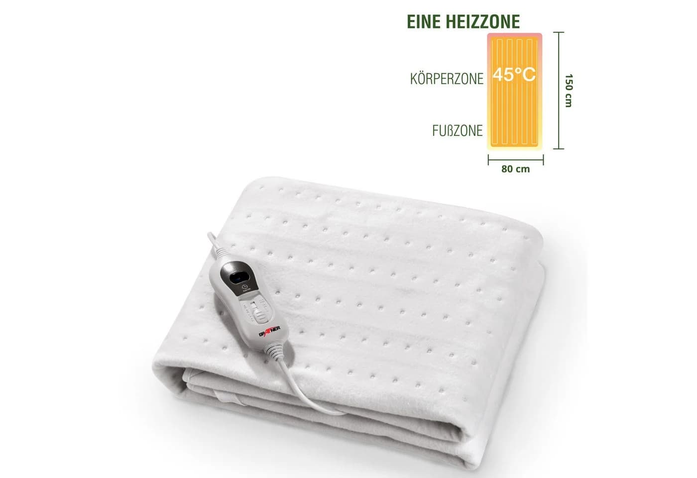 Grafner Wärmeunterbett Polyester elektro Heizzonen Heizdecke LCD-Display - Bild 2