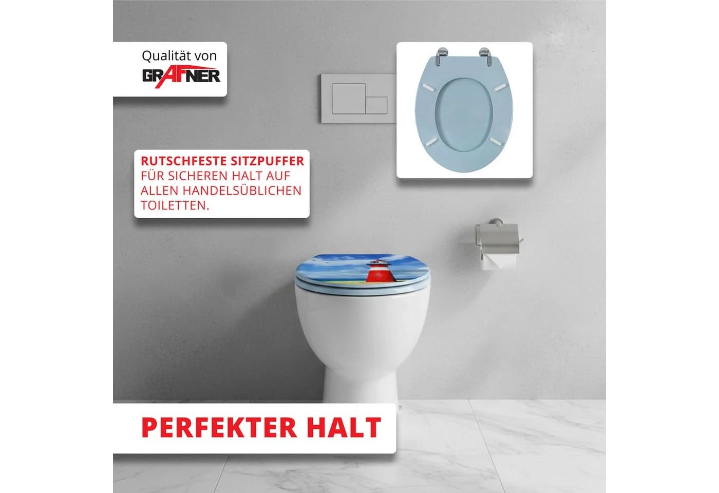 Grafner WC-Sitz in verschiedenen Designs Antibakteriell - Bild 5
