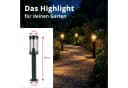 Grafner Edelstahl Gartenleuchte 50cm Anthrazit IP44 Bild 5