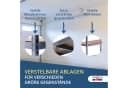 Grafner Schwerlastregal 2er Set 10 Böden Metall MDF Silber Bild 5
